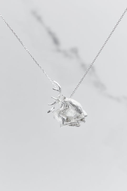 The Deer Silver Pendant